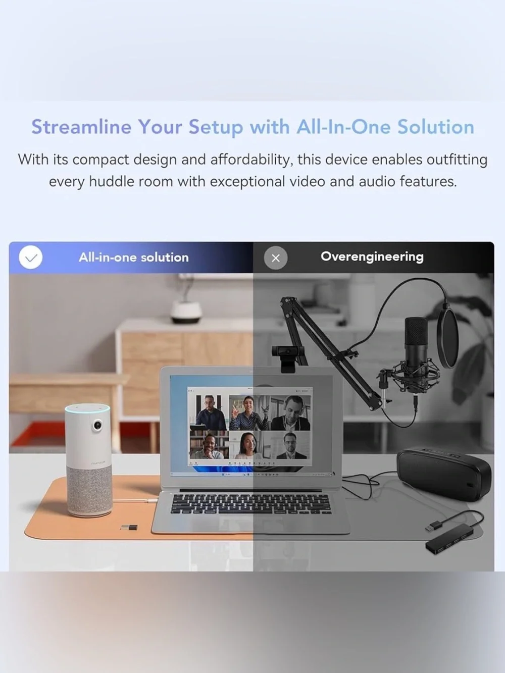 NEW All-in-One Webcam with built-in microphone and speaker
